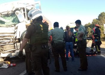 7 heridos en accidente de tránsito entre bus y camión en ruta Villarrica – Freire