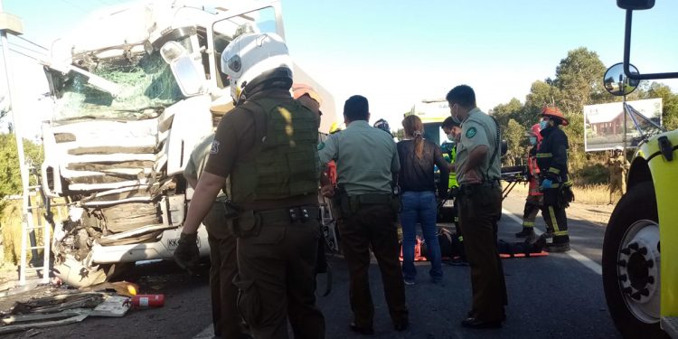 7 heridos en accidente de tránsito entre bus y camión en ruta Villarrica – Freire