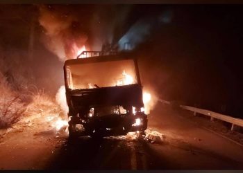 Desconocidos queman camión forestal en Lumaco