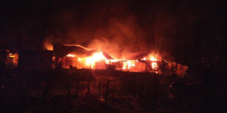 Iglesia y escuela fueron quemadas en Los Sauces