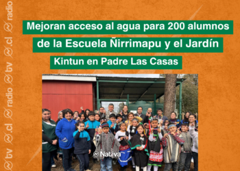 Mejoran acceso al agua para 200 alumnos de la Escuela Ñirrimapu y el Jardín We Kintun en Padre Las Casas